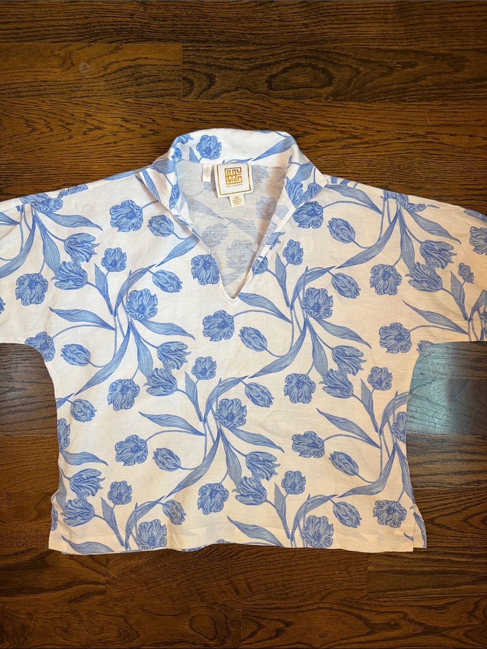Emily McCarthy Linen Blouse Size X-Small